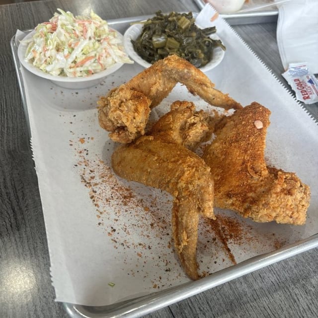 3pc Whole Wing Meal.