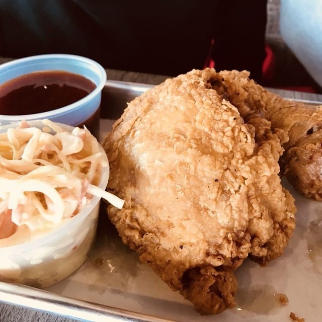 2pc Dark Fried Chicken.