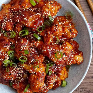 Korean Chicken Rice Bowl