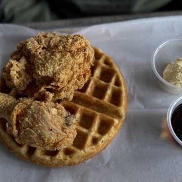 2pc Dark Chicken and Waffles.