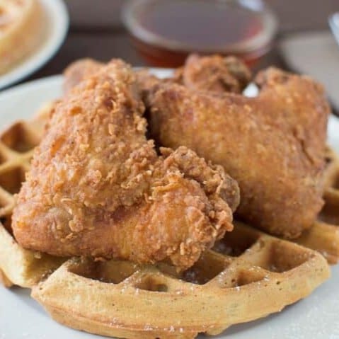 6pc Cut Wings with Waffle.