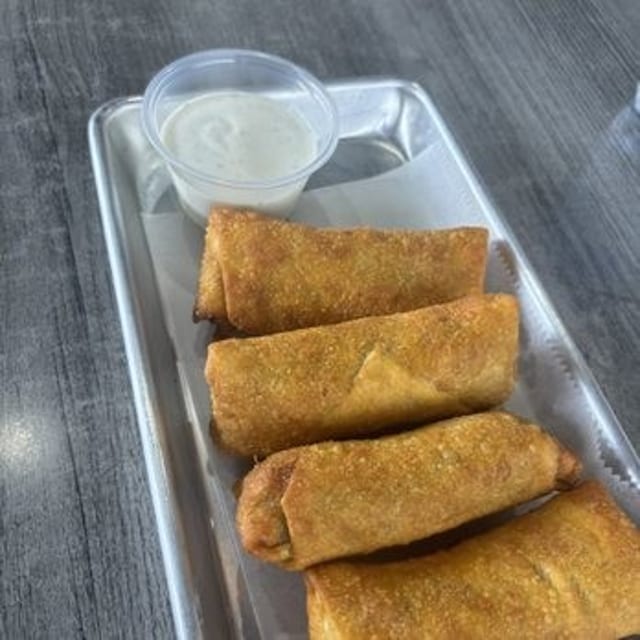 4pc Chicken Bacon Ranch Egg Rolls.