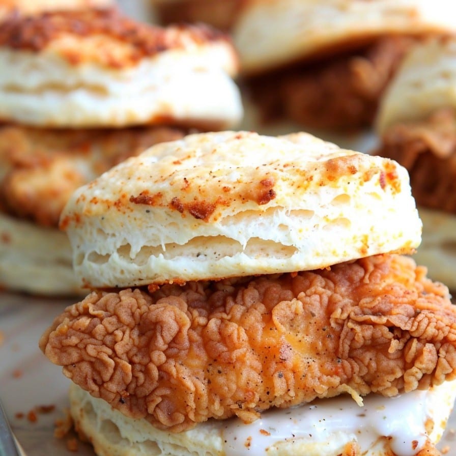 Fried Chicken Biscuit.